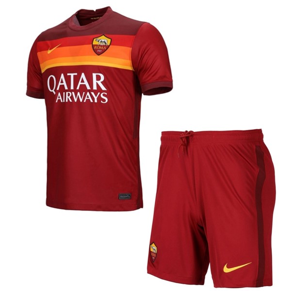 Maillot Football AS Roma Domicile Enfant 2020-21 Rouge